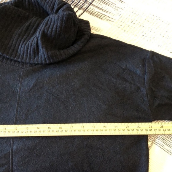 NWT Lulus Sweater Dress Sz M Black Fuzzy Cowl Neck Pullover Fall Cozy Comfy - Picture 7 of 8